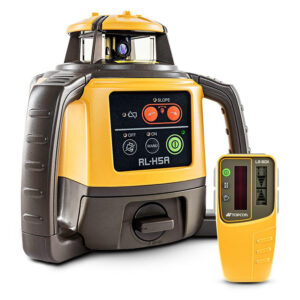 Topcon RL-H5A (1021200-46) Red Beam Self-Leveling Rotary Grade Laser Level Kit with LS-80X Receiver