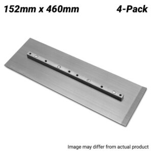 Flextool FT220410-UNIT (BR-20410) 4-Pack 152mm x 460mm Finish Trowel Blade to suit 46' & 48' Power Trowels