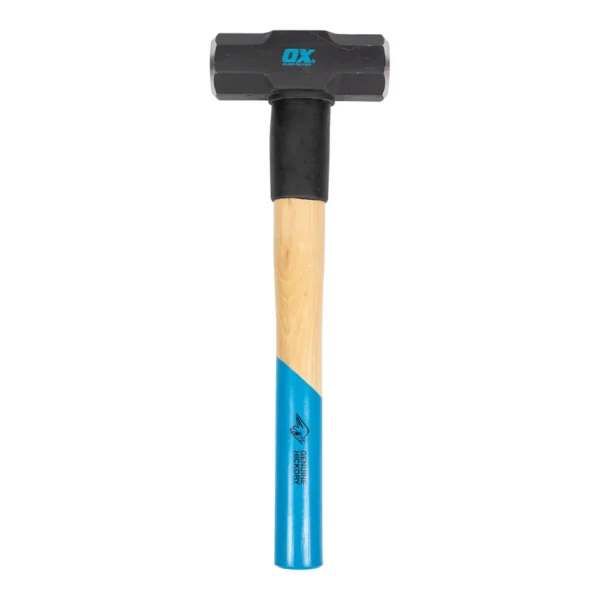 OX 6LB/2.7KG SLEDGE RUBBER GUARD HAMMER HICKORY HANDLE OX-P085906 - Image 2